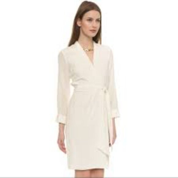 NWT Alice + Olivia Tristan Gathered Wrap Dress Size 8